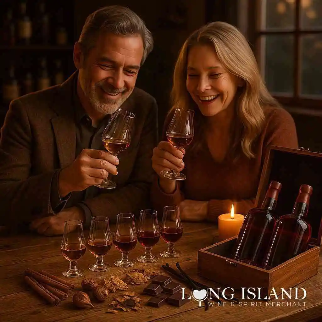 Compare Long Island bourbon cask ages with Liquor Store Open